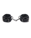 Sportsheets Sportsheets Velvet Noir Handcuffs - Black