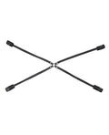 Sportsheets Sportsheets Velvet Noir Adjustable Hog Tie & Cuff Set - Black - Image 3