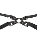 Sportsheets Sportsheets Velvet Noir Adjustable Hog Tie & Cuff Set - Black - Image 5