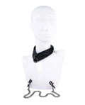 Sportsheets Sportsheets Velvet Noir Collar & Removable Clamps - Black - Image 5