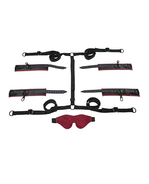 Saffron Saffron Under the Bed Adjustable Restraint System - Black and Red