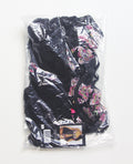 Seven 'til Midnight Floral Lace and Mesh Underwire Babydoll w/Open Back Panty 2 pc Set - Black/Pink SM
