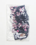Seven 'til Midnight Floral Lace and Mesh Long Line Underwire Bra w/Garter & G-String - Black/Pink XL - Image 3