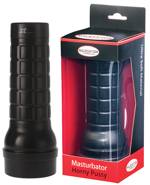 Malesation MALESATION Horny Pussy Masturbator Black Case - Ivory