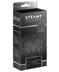 Steamy Shades Steamy Shades Y-Style Deluxe Beaded Nipple Clamps - Black/Silver