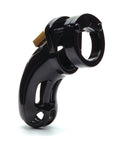 CB-6000 The Curve 3 3/4" Curved Cock Cage & Lock Set - Black - Image 2