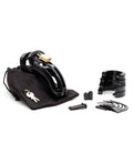 CB-6000 The Curve 3 3/4" Curved Cock Cage & Lock Set - Black - Image 3