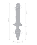 Together Together Double Pleasure 11" Double-Ended Dildo & Butt Plug - Purple - Image 5