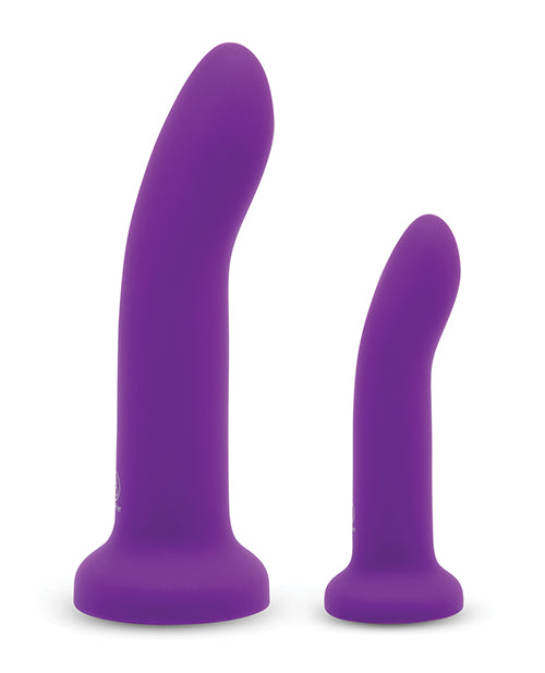 Not Regular Toys Together 2 pc 5.5 & 7.75 Silicone Dildo & Harness Set