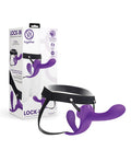 Together Lock-In Dual-Ended Vibrating Strap-On & Harness Set