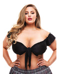 Teacher's Pet Teacher's Pet School Girl Tie Top Black 1X