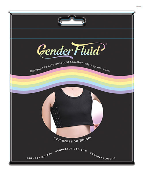 Gender Fluid Gender Fluid Chest Compression Binder - XXL Black