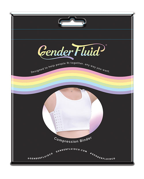 Gender Fluid Gender Fluid Chest Compression Binder - XL White