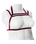 Gender Fluid Gender Fluid Sugar Coated Harness - XL-XXXL Raspberry Glitter - Image 2