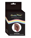 Gender Fluid Gender Fluid 5" Equipped Soft Packer - Light Brown