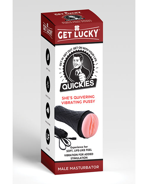 Get Lucky Get Lucky Quickies She's Quivering Vibrating Pussy Masturbator