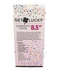 Get Lucky Get Lucky 8.5" Real Skin Confetti Cock - Multi Color - Image 2