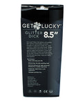 Get Lucky Get Lucky 8.5" Real Skin Glitter Dick - Clear - Image 2