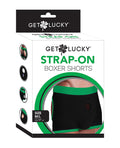 Get Lucky Get Lucky Strap On Boxers - M-L Black/Green