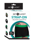 Get Lucky Get Lucky Strap On Boxers - XL-XXL Black/Green