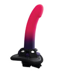 VeDO VeDO Duo Silcone Dildo w/Harness - Pink/Purple - Image 3