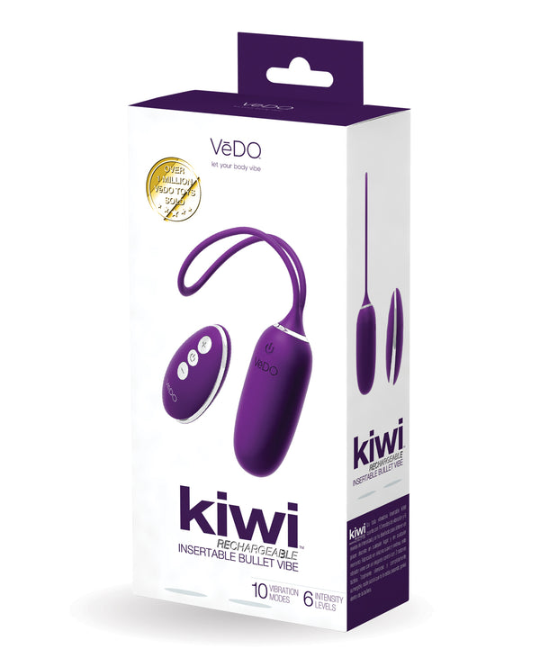 VeDO VeDO KIWI Rechargeable Insertable Bullet - Deep Purple