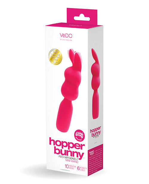 VeDO VeDO Hopper Bunny Rechargeable Mini Wand - Pink
