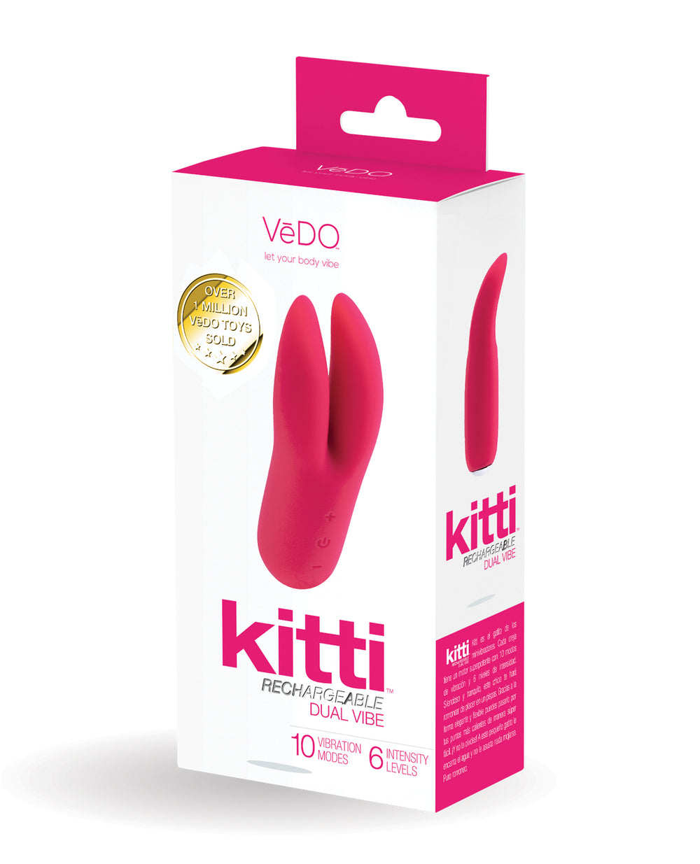 VeDO VeDO Kitti Rechargeable Dual Vibe - Foxy Pink