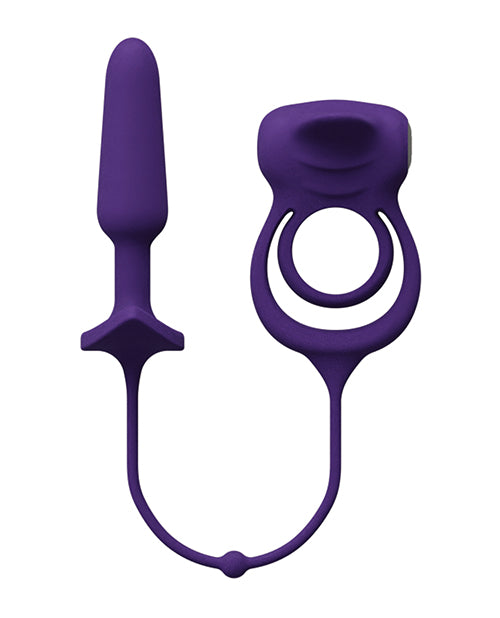 VeDO VeDO Humper Rechargeable Dual C-Ring w/Anal Plug - Purple