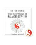 Warm Human Warm Human Healthy Balanced Love LIfe Mini Card & Charm