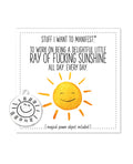 Warm Human Warm Human Ray of Fucking Sunshine Mini Card & Charm