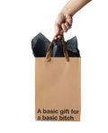 Wood Rocket A Basic Gift For a Basic Bitch Gift Bag - Pack of 3 - Image 2