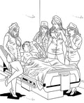 Wood Rocket Wood Rocket XXX Nurses Coloring Book - Image 4
