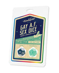 Wood Rocket Wood Rocket Gay AF Gay Men Couples Sex Dice Game - Blue - Image 3