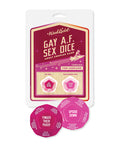 Wood Rocket Wood Rocket Gay AF Lesbian Couples Sex Dice Game - Fuchsia - Image 4