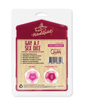 Wood Rocket Wood Rocket Gay AF Lesbian Couples Sex Dice Game - Fuchsia - Image 3