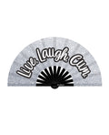 Wood Rocket Wood Rocket Live Laugh Cum Fan - Silver Glitter, Black / White