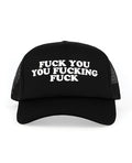 Wood Rocket Wood Rocket Fuck You You Fucking Fuck Trucker Hat - Black - Image 2