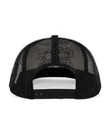 Wood Rocket Wood Rocket Tattoo Heart Mother Fucker Trucker Hat - Black/White - Image 4