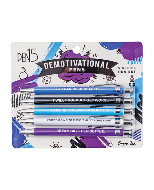 Wood Rocket Wood Rocket Demotivational Pens - 5 Pack