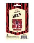 Wood Rocket Spank You Very Much Sticker - Image 3