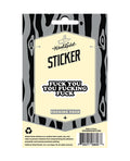 Wood Rocket Fuck You Fucking Fuck Sticker - Image 3