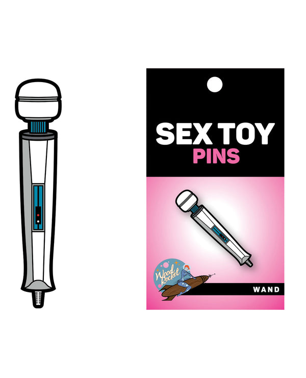 Wood Rocket Wood Rocket Sex Toy Wand Pin - White