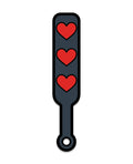 Wood Rocket Wood Rocket Sex Toy Hearts Paddle Pin - Black/Red - Image 2