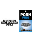 Wood Rocket Wood Rocket Porn Fuck Fuck Fuck Pin - Black/White
