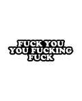 Wood Rocket Wood Rocket Porn Fuck Fuck Fuck Pin - Black/White - Image 2