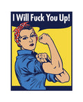 Wood Rocket Wood Rocket I Will Fuck You Up! Pin - Multi Color - Image 2