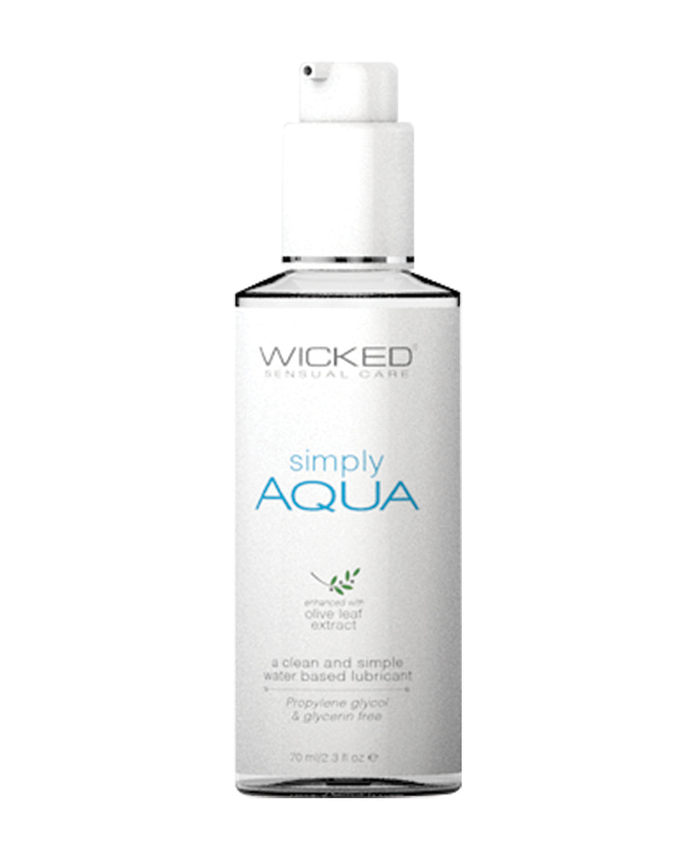 Wicked Sensual Care Wicked Sensual Care Simply Aqua Waterbased Lubricant - 2.3 oz