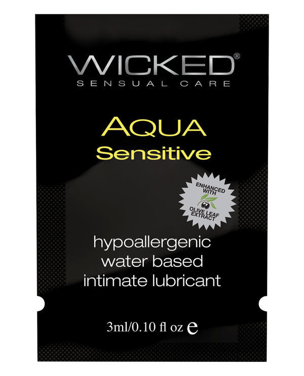 Wicked Sensual Care Wicked Sensual Care Hypoallergenic Aqua Sensitive Water Based Lubricant - .1 oz