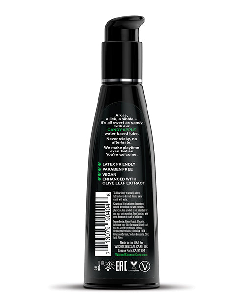 Wicked Sensual Care Wicked Sensual Care Aqua Waterbased Lubricant - 4 oz Candy Apple